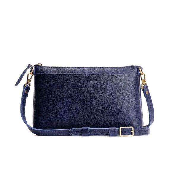 Portland leather goods poppy bag in cobalt - Picture 1 of 14